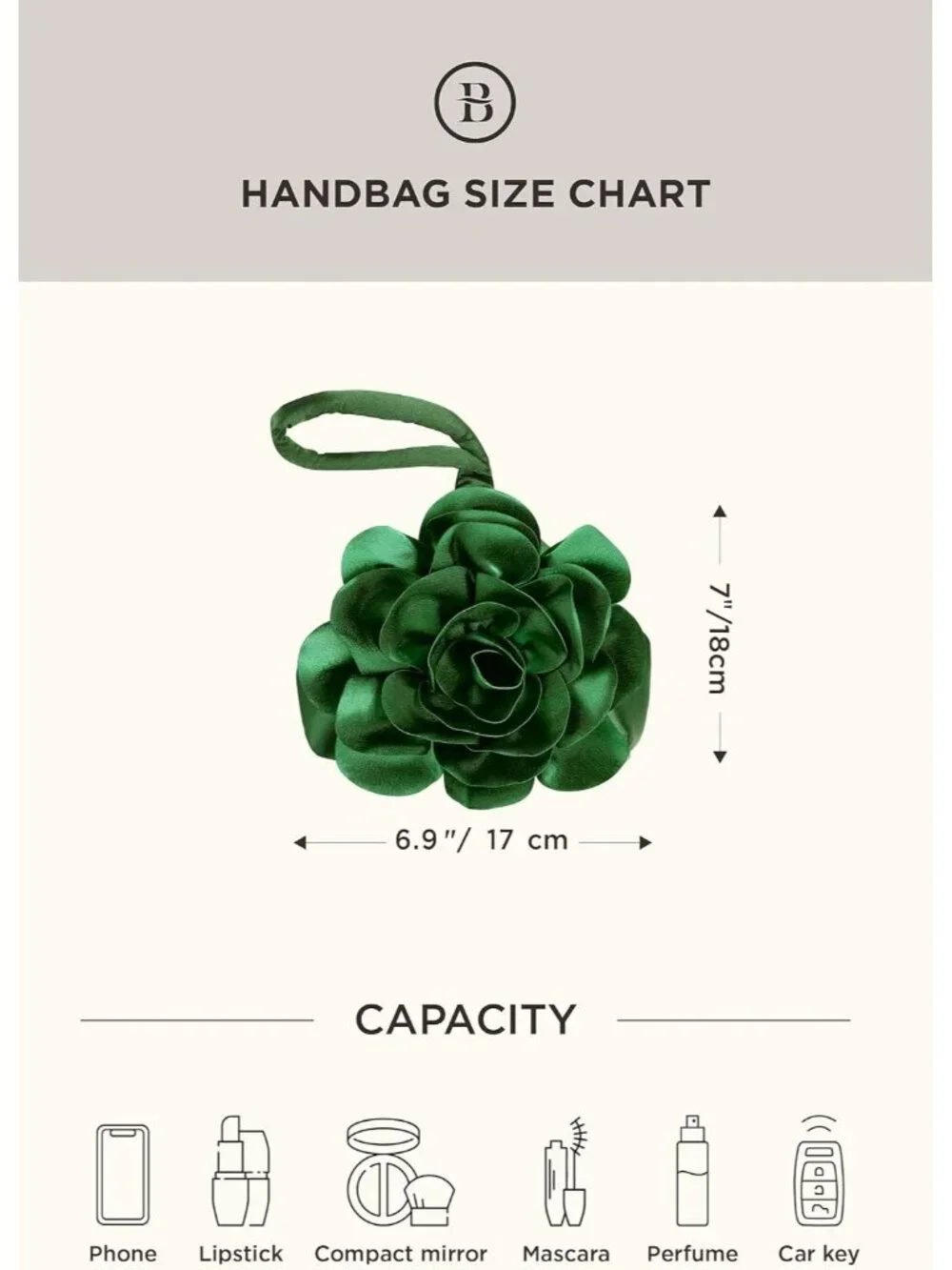 Women's Green Flower Satin Style Evening Bags Triangle Zipper Clutch Purses